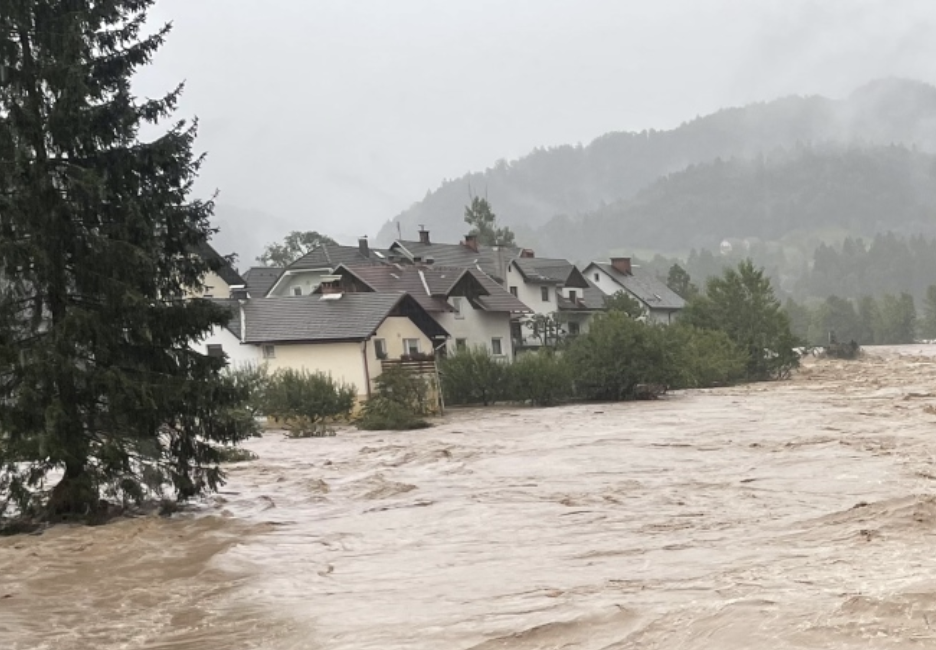 Damaging floods in Slovenia